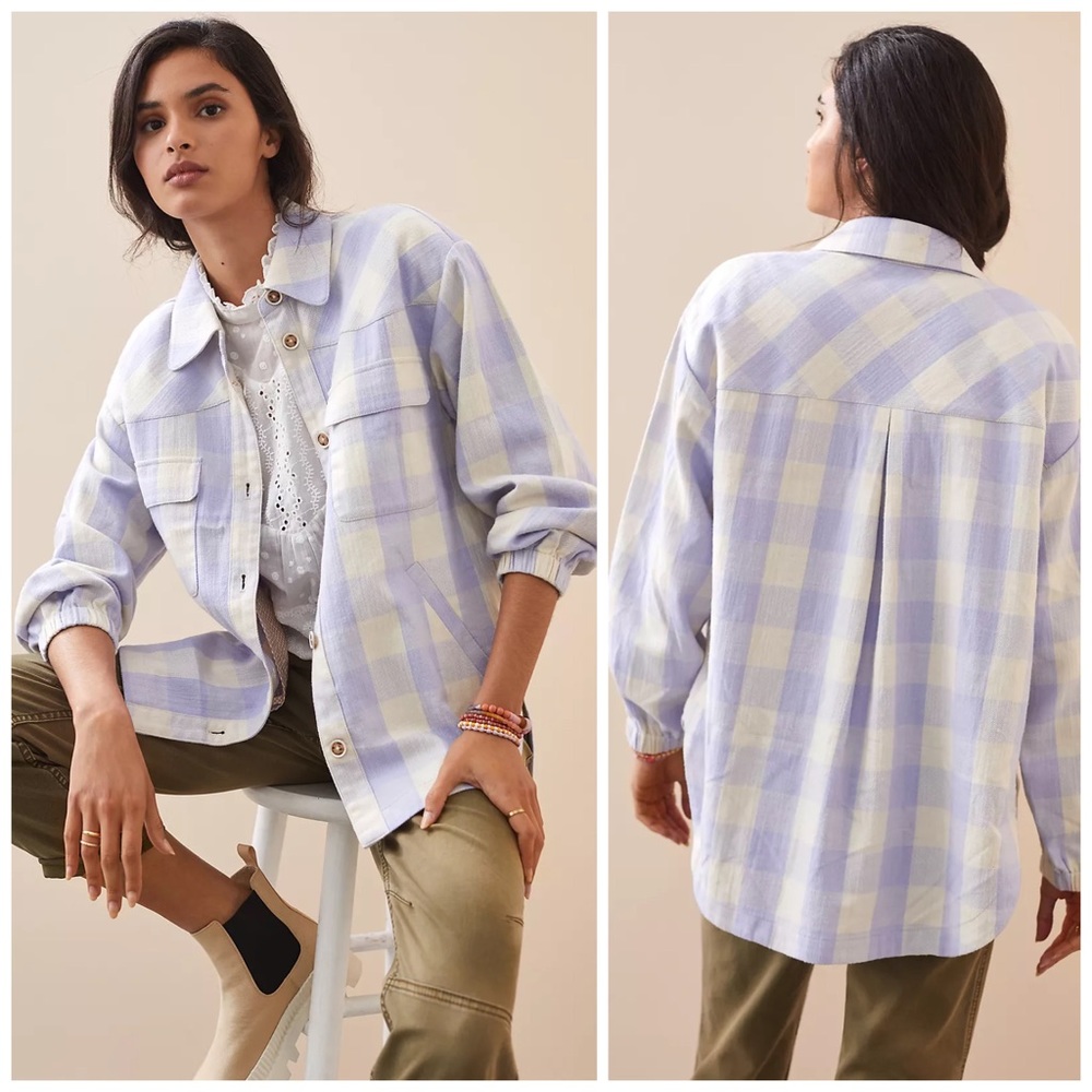 Maeve Checked Buttondown NWT Size Large